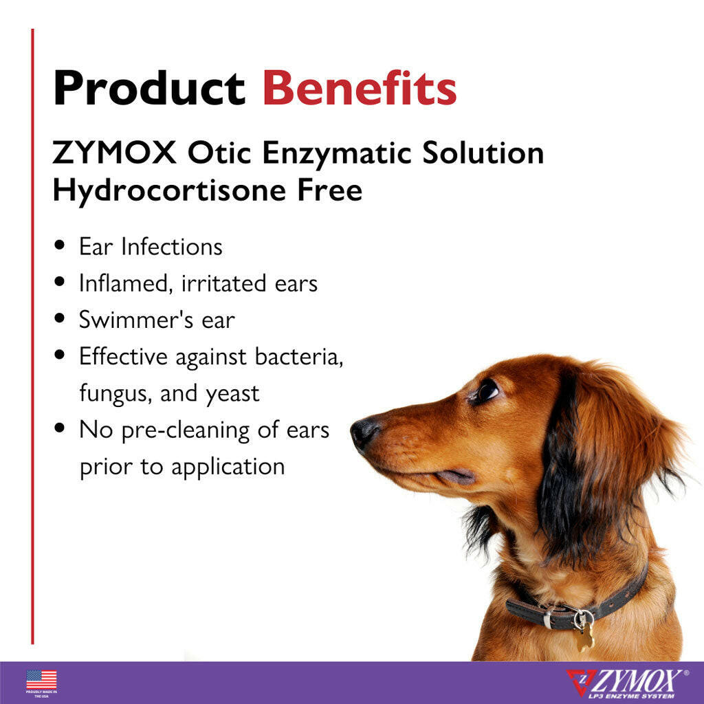 Zymox Otic Ear Treatment without Hydrocortisone