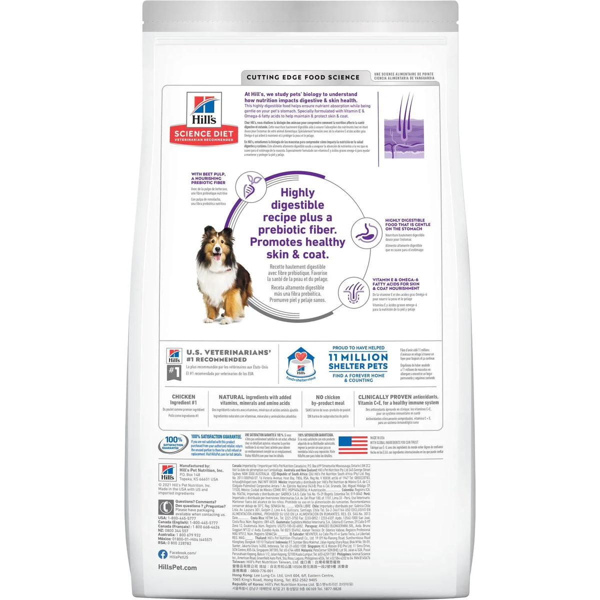Hill's Science Diet Adult Sensitive Stomach & Skin Chicken & Barley Recipe Dry Dog Food
