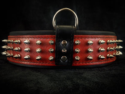 "Silver Giant" collar Red