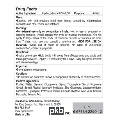 Zymox Enzymatic Topical Spray with Hydrocortisone 0.5% for Dogs & Cats