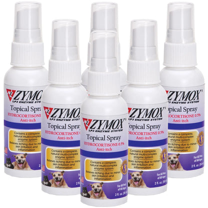 Zymox Enzymatic Topical Spray with Hydrocortisone 0.5% for Dogs & Cats