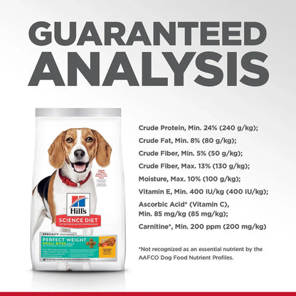 Hill's Science Diet Adult Perfect Weight Small Bites Dry Dog Food, Chicken Recipe