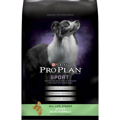 Purina Pro Plan Dry Dog Food, SPORT Active 26/16 Formula, 37.5 lb. Bag