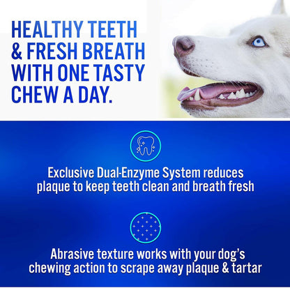 C.E.T. Enzymatic Dental Chews for Small Dogs 11-25 lbs