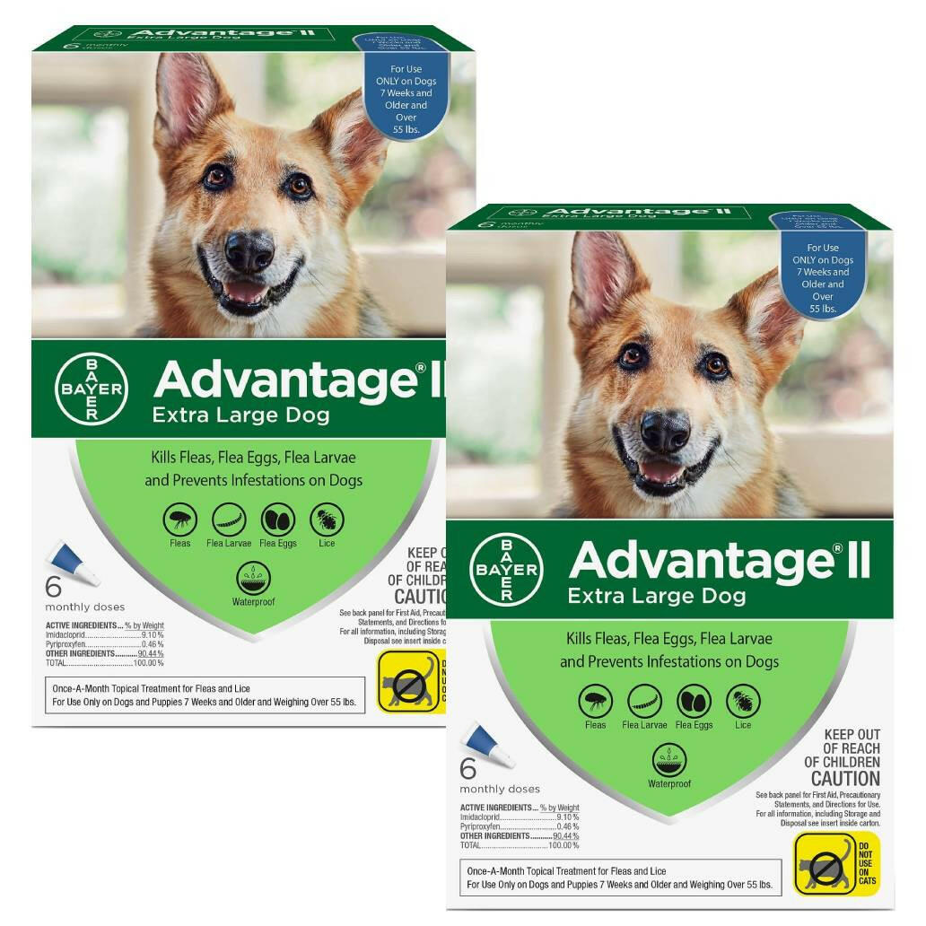 Advantage II Flea Control for Extra Large Dogs (Over 55 lbs) Blue Box
