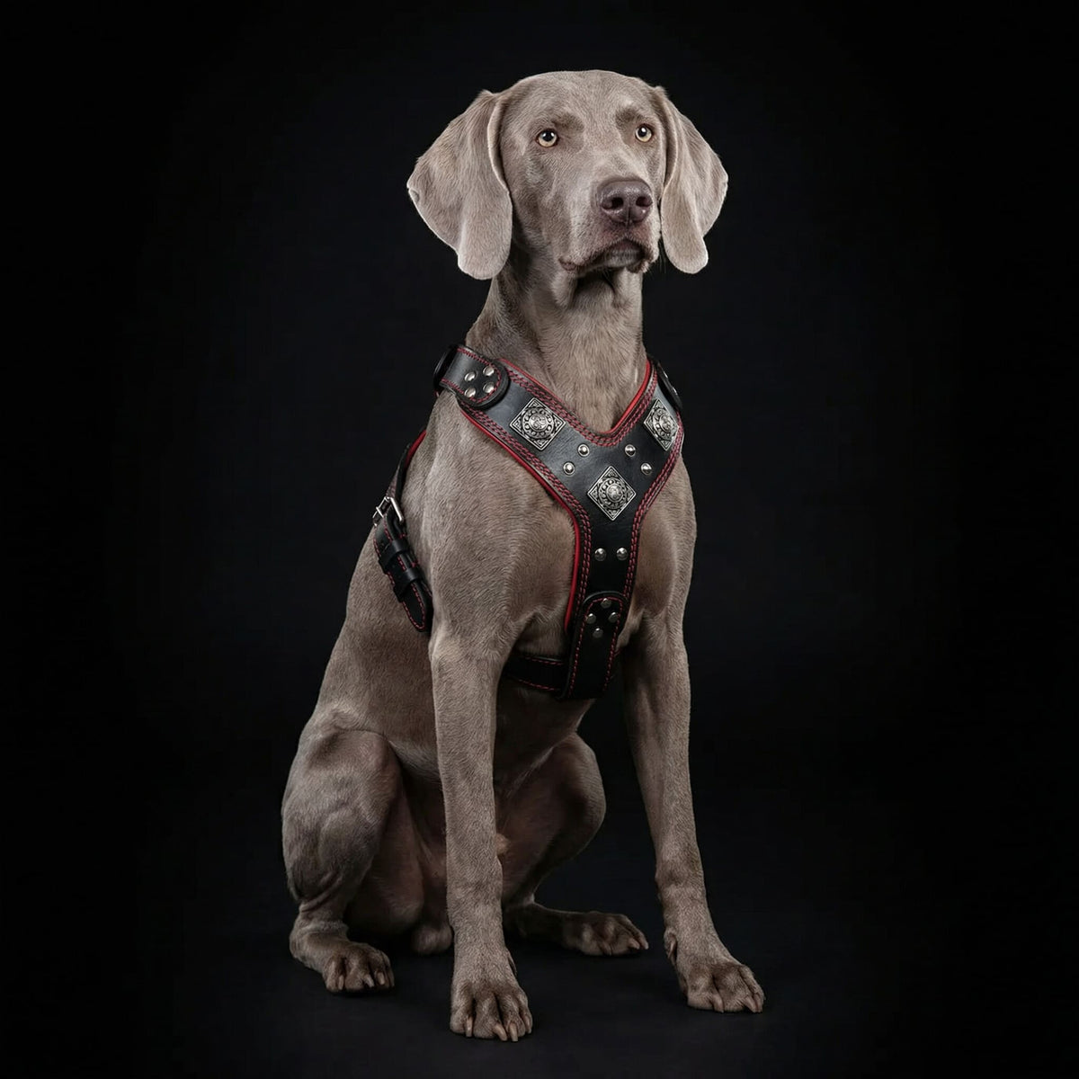 The "Eros" harness black & red
